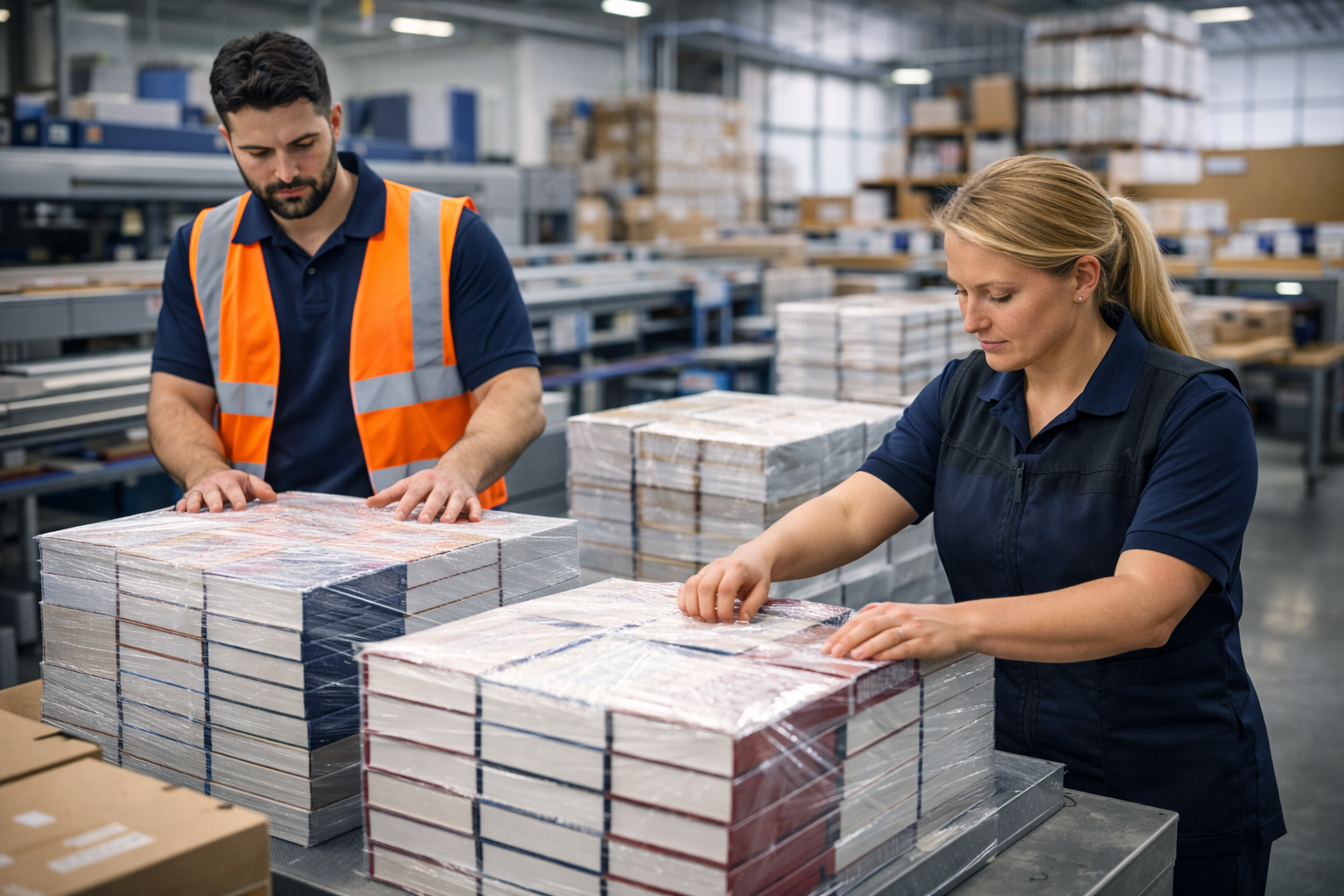 Equipo CPS trabajando en encuadernación